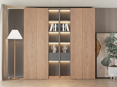 Modern Bookcase Locker 3d model