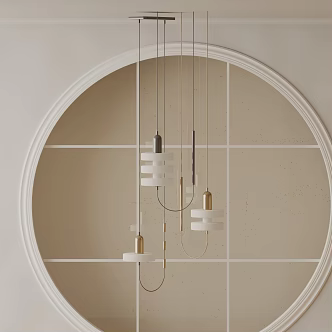 Modern chandelier 3d model