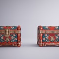 New Chinese Treasure Box Chinese Treasure Box Vintage Jewelry Box Chinese Storage Box Treasure Box 3d model