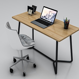 Notebook desk 3d model