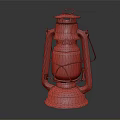 Vintage Kerosene Lantern Green Rustic Design With Weathered Finish Classic Style Home Decor Accent
