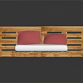Rustic Wooden Pallet Bed Design With Pink Pillows And White Bed Sheet