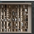 The whole bookshelf 3d model