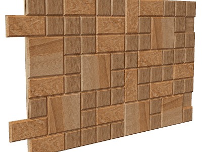 YourFoRest solid wood mosaic background model