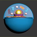 eukaryotic cell cross section cell structure cell tissue anatomy organ human organ 3d model