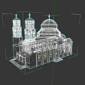 Traditional European Architecture with Domes Towers Crosses Stone Exterior and Red Roof Tiles