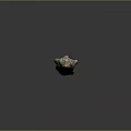 Handcrafted Wooden Stone Decorative Piece With Carved Texture And Natural Glossy Surface