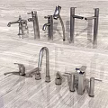 Various Metal Faucets With Modern And Vintage Designs Displayed Together