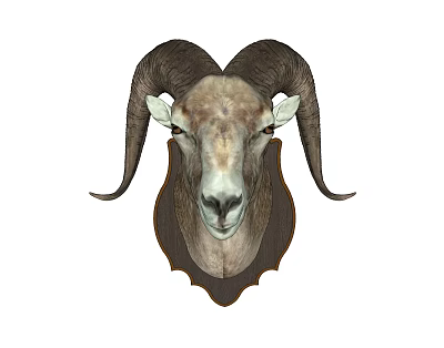 Decorative Ram Head Animal Wall Decor for Home Living Room Hanging Decoration 3d model Decorative Ram Head Animal Wall Decor for Home Living Room Hanging Decoration 3d model