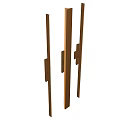 Modern Wooden Wall Lamps With Long Strip Design For Home Decor