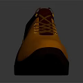 Orange Casual Canvas Shoes With Brown Laces And Brown Sole For Modern Everyday Wear