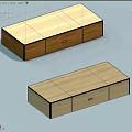 Modern Wooden TV Stands With Drawers Cabinet Doors And Natural Wood Finish