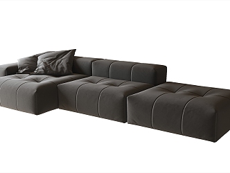 Modern Multiplayer Sofa Corner Sofa 3d model