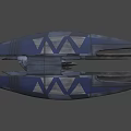 Futuristic Sci Fi Spaceship With Glowing Core And Sleek Metallic Wings