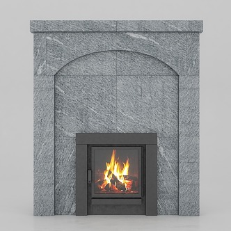 Fireplace stove 3d model