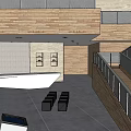 Cultural Center Interior Design With Exhibition Area Staircase And Glass Floor