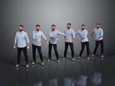 Men Handsome Men Young Teenagers Male Characters Boy Realistic Men 3d model
