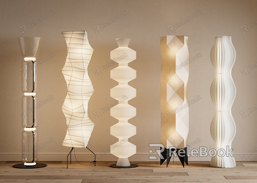 Cream Floor Lamp Floor Lamp Floor Lamp Cream Wind Floor Lamp Minimalist Floor Lamp model