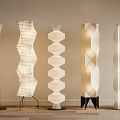 Cream Floor Lamp Floor Lamp Floor Lamp Cream Wind Floor Lamp Minimalist Floor Lamp 3d model