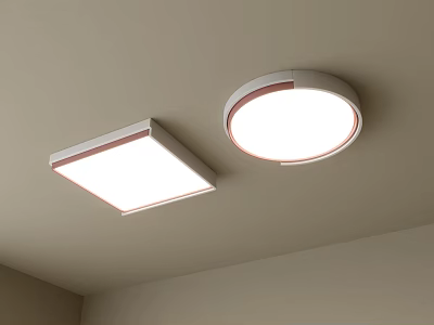 Modern Square And Round Ceiling Lights Stylish Lighting Fixture For Home Ceiling 3d model