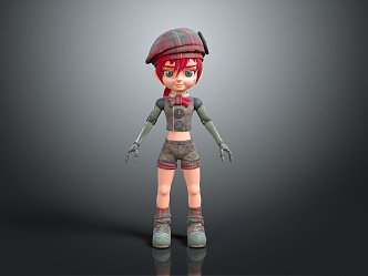 Modern Children 3d model