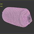 Automotive Parts Cylindrical Shape with Ribbed Surface and Square End Mounting Hole