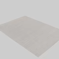 Light Colored Square Rug With Smooth Stripes And Woven Textured Design For Home Decor