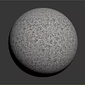 Light Colored Sphere With Detailed Intricate Textured Surface On Dark Background 3d model