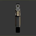 Modern Tactical Pistol With Black Slide Tan Grip And Sleek Barrel Design