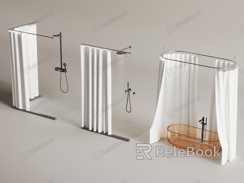 Shower Curtain Shower Bathroom Bathtub model