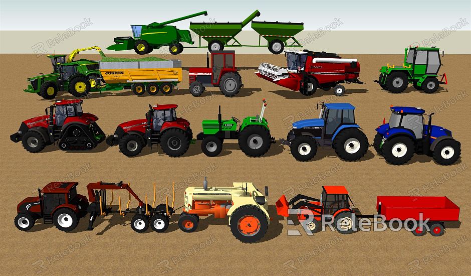 Modern Agricultural Machinery Agricultural Machinery Equipment Tractor Harvester model