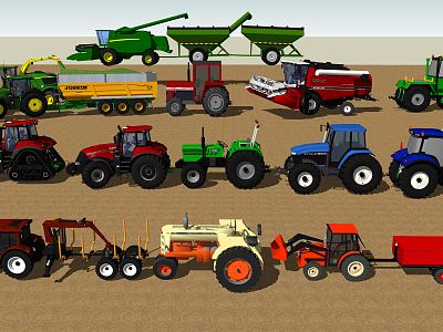 Modern Agricultural Machinery Agricultural Machinery Equipment Tractor Harvester model