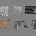 Various Fringed Blankets In Neutral Tones And Different Styles