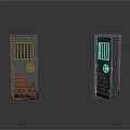 industrial door industrial entrance industrial metal door metal industrial door steel gate big iron gate gate 3d model