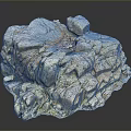 Natural Rock Formation With Textured Surface Multicolored Hues And Cracked Details