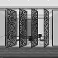 Modern Public Office Space With Decorative Glass Partitions And Spacious Layout Design