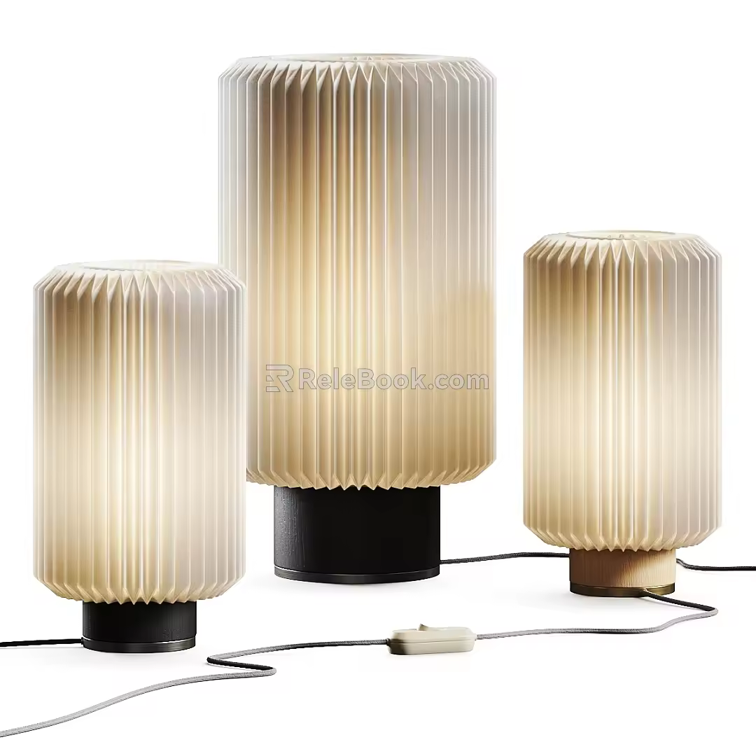 Modern table lamp 3d model