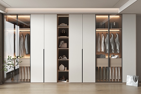 Modern Wardrobe Home Wardrobe 3d model