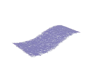 Purple Irregular Shaped Soft Fluffy Textured Mat Made Of Dense Small Dots 3d model