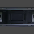 Heavy Duty Black Weapon Storage Case With Sturdy Perforated Grid Design For Secure Storage