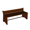 Comfortable Wooden Leisure Chair With Woven Backrest And Seat Structure Design