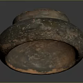 Handcrafted Clay Bowl Sculpture With Round Shape Textured Surface And Earthy Brown Tones
