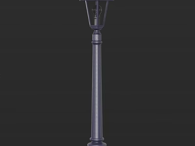 Vintage Style Outdoor Light With Classic Pillar Stand For Garden Street Lighting 3d model