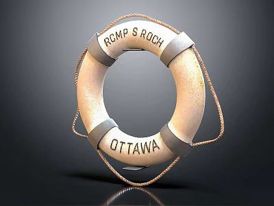 ROMP & ROCH Ottawa Lifebuoy High Quality Sports Equipment for Water Sports Activities 3d model