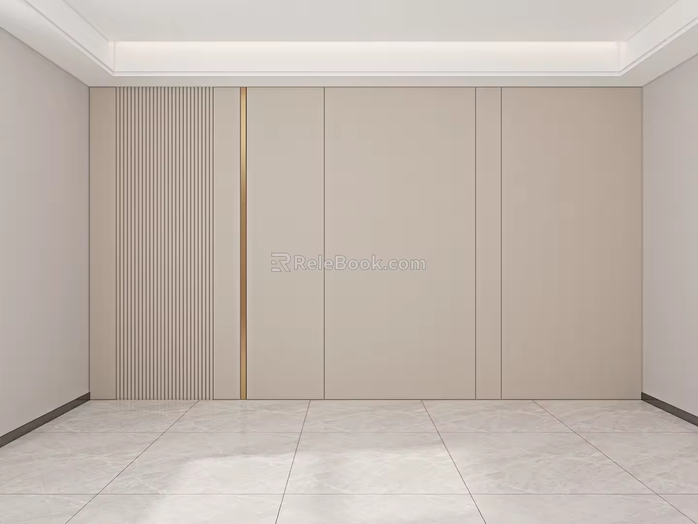 Modern background wall 3d model