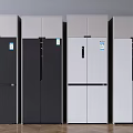 Modern Refrigerators in Black and White Colors with Sleek Design for Kitchen