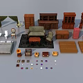 Stylish Wooden Table And Chair Set For Home Living Room With Various Designs