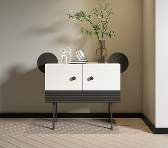 Side Cabinet Entrance Cabinet Sideboard Storage Cabinet Storage Cabinet Decorative Cabinet Cartoon Decorative Cabinet 3d model