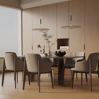 Modern table combination 3d model