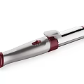 Professional LIVIS Curling Iron Silver And Red Design With Control Buttons For Hair Styling